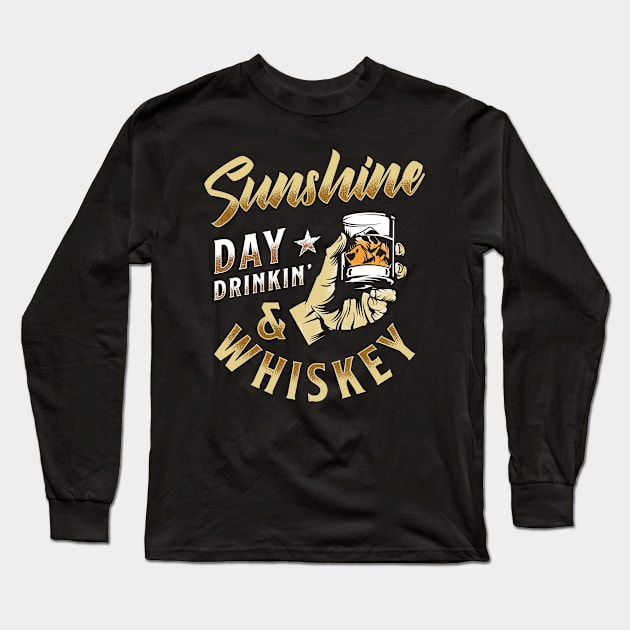 Day Drinking Whiskey Long Sleeve T-Shirt by Cooldruck